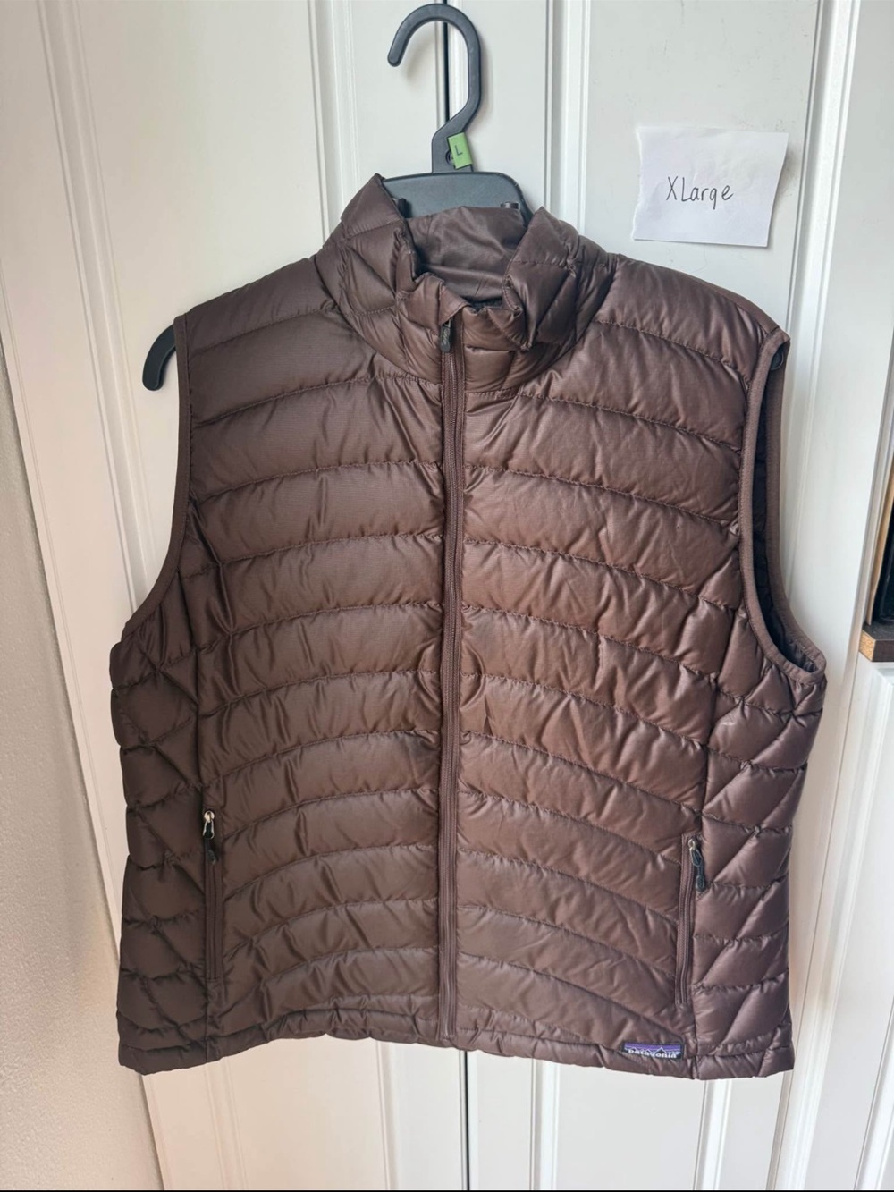 Patagonia Brown Quilted Packable Vest size XL (03)